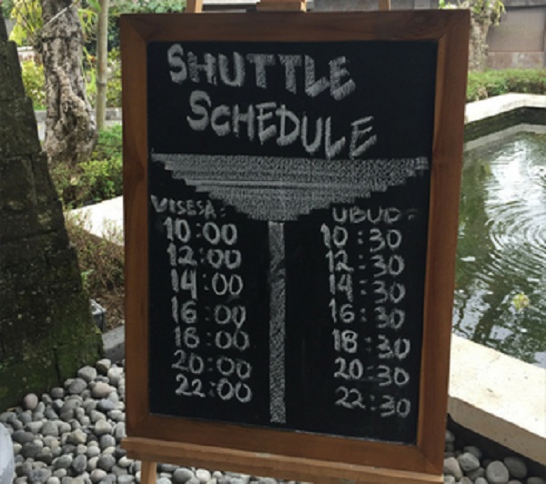Desa Visesa Shuttle Bus Schedule